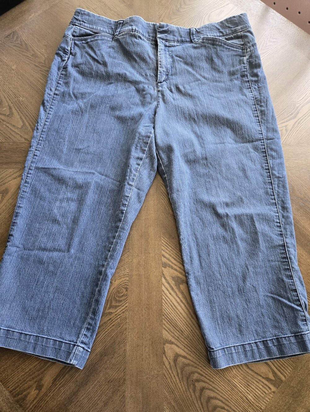 Intro By Jonathan Ross Denim Capri Crop Stretch Jeans sz 16